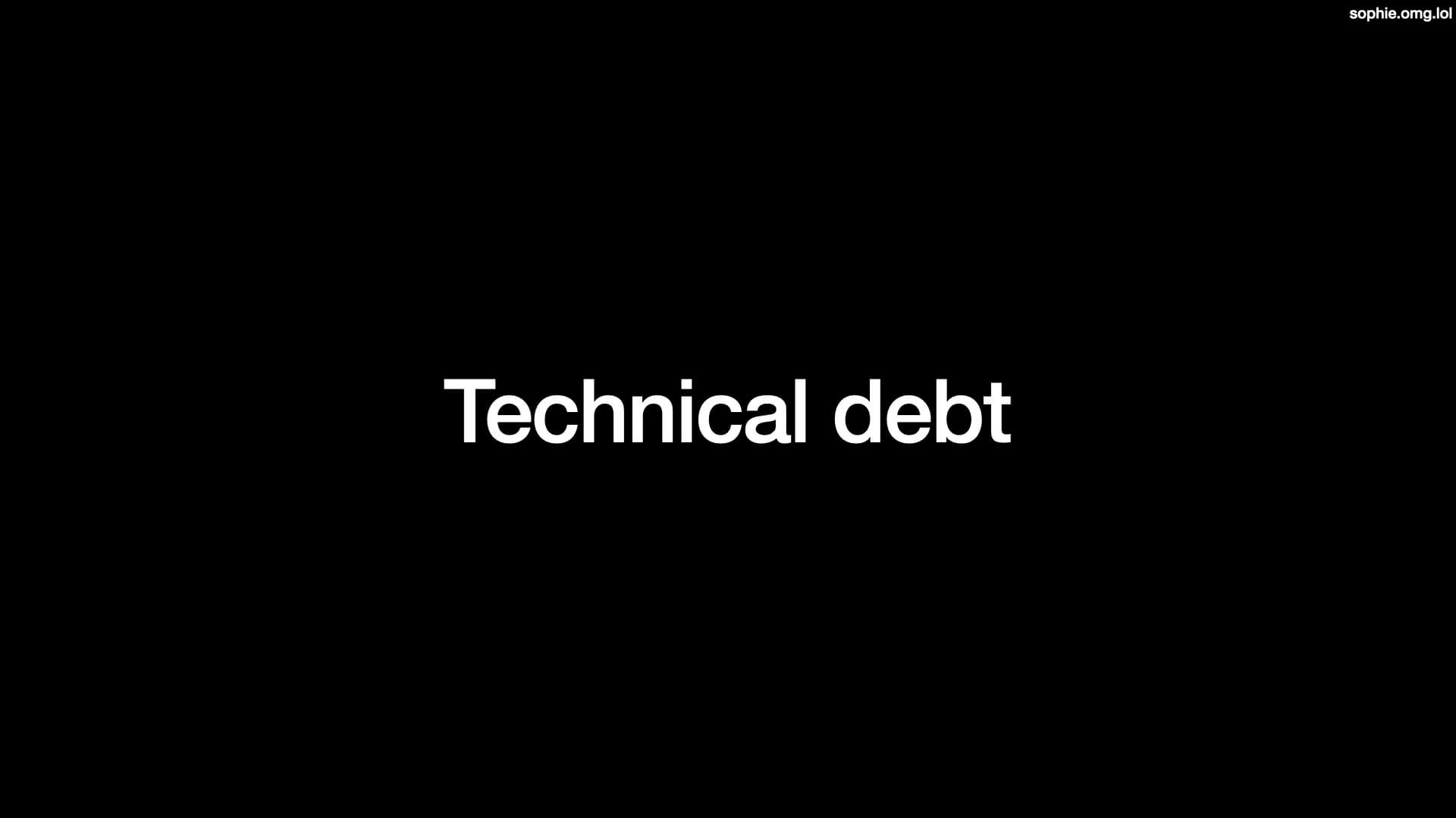 Technical debt